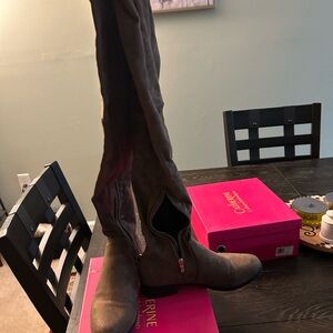 Catherine Malandrino Over the Knee Boots - Gray